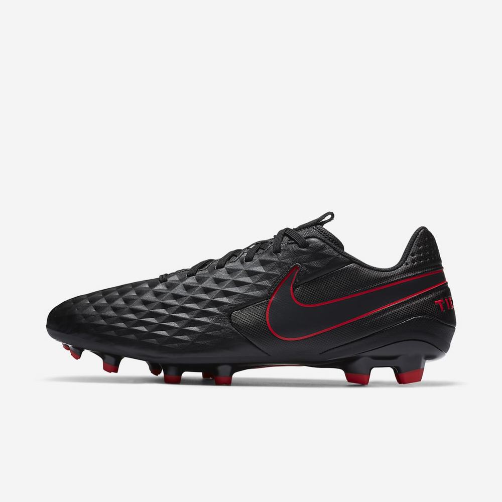 Crampon De Foot Nike Tiempo Legend 8 Academy MG Noir 8657-921 Black/Chile Red/Dark Smoke Grey Femme | LXV-36451555